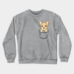 Pocket Cute Chihuahua Crewneck Sweatshirt